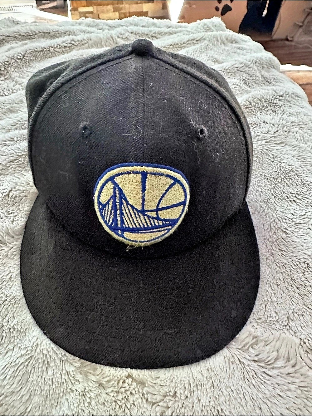 New Era Golden State Warriors 9FIFTY Snapback Hat Black & Blue